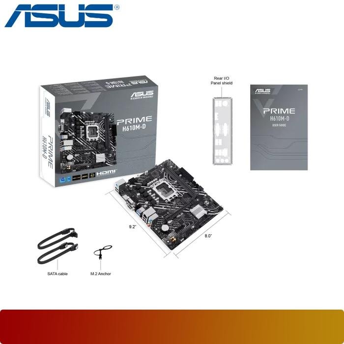 ASUS PRIME H610M - D | Motherboard Intel H610 LGA 1700 DDR5 Micro ATX - 5 - Nano Komputer