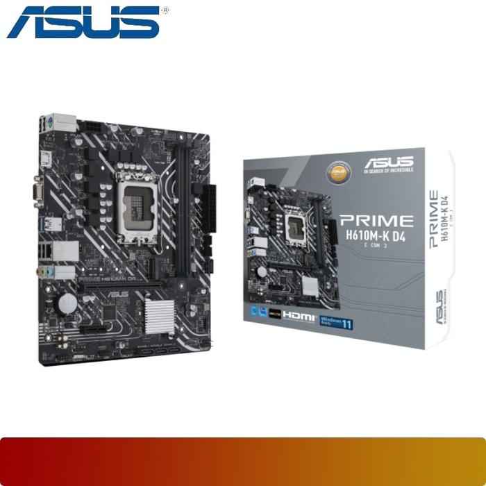 ASUS PRIME H610M - K D4 - CSM | Motherboard Intel H610 LGA 1700 DDR4 mATX - 1 - Nano Komputer