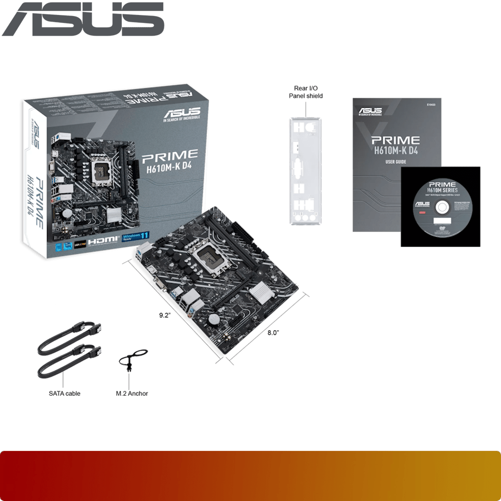 ASUS PRIME H610M-K D4-7-Nano Komputer
