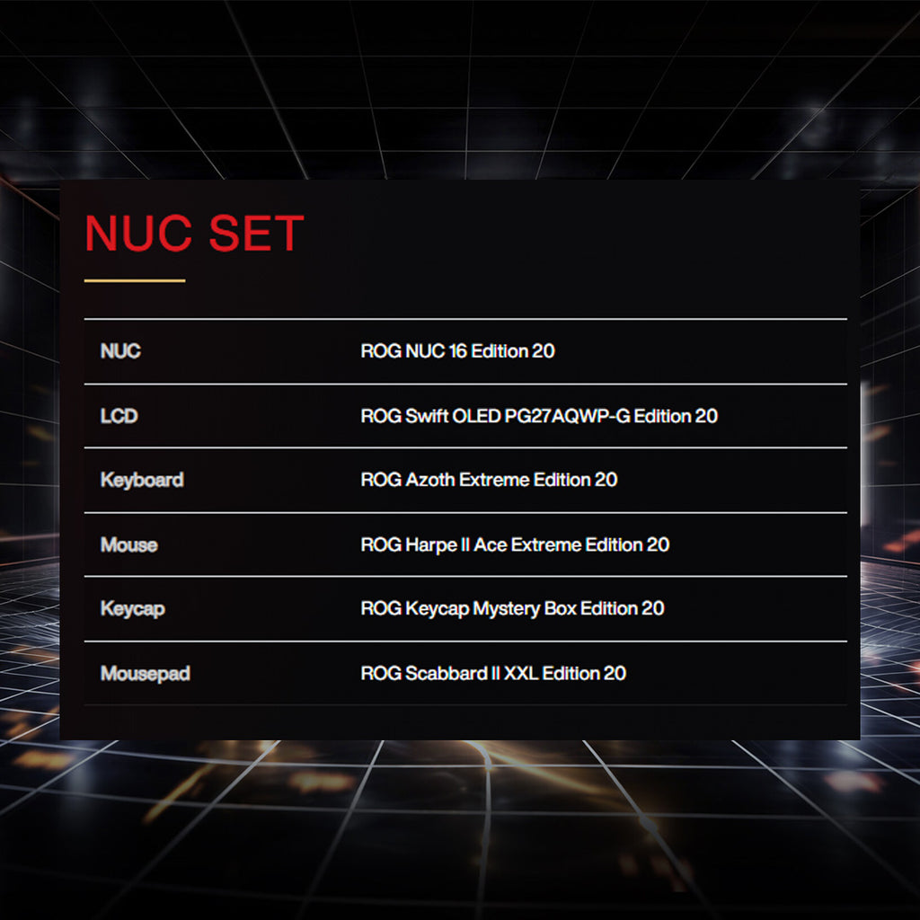 ASUS ROG 20th Edition NUC SET