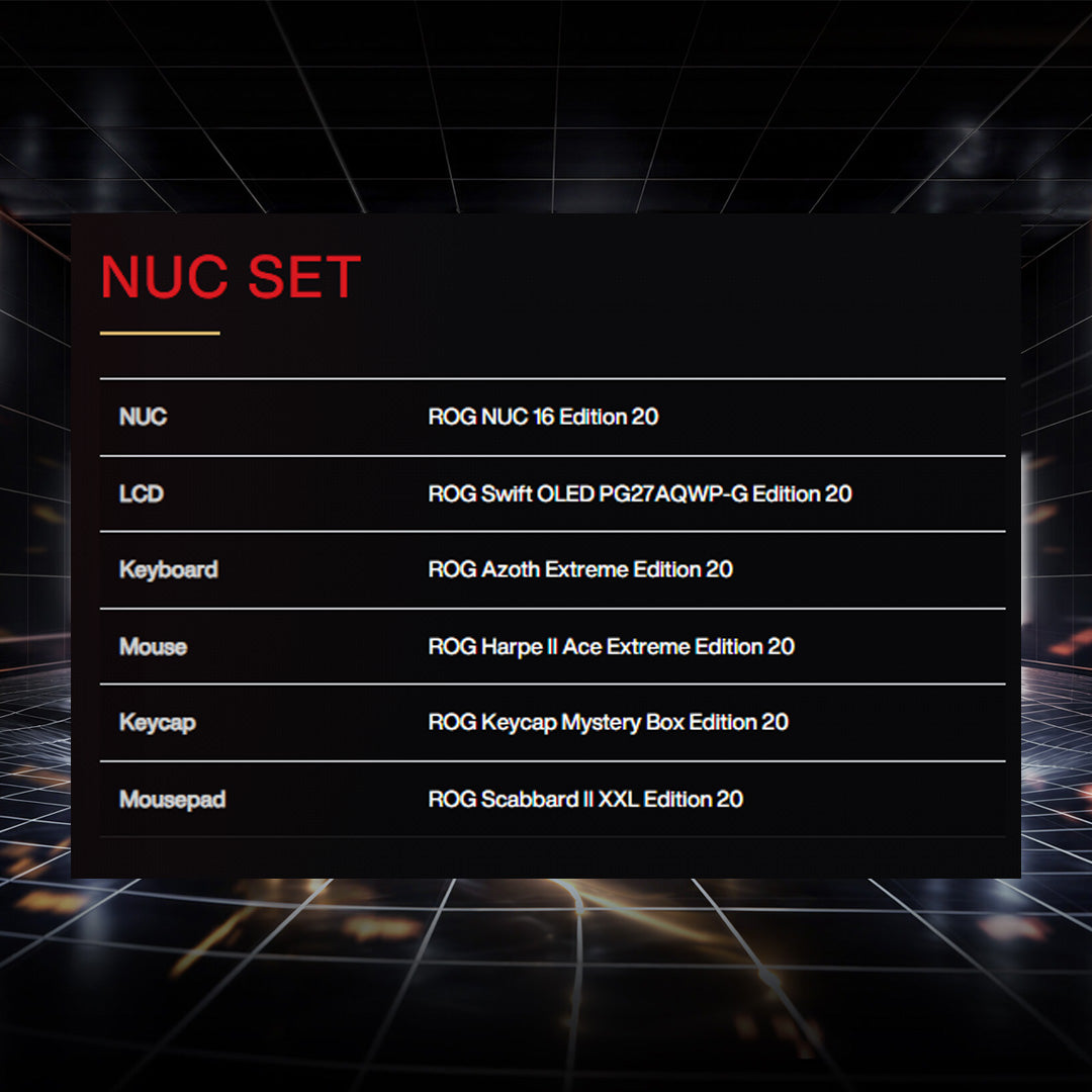 ASUS ROG 20th Edition NUC SET