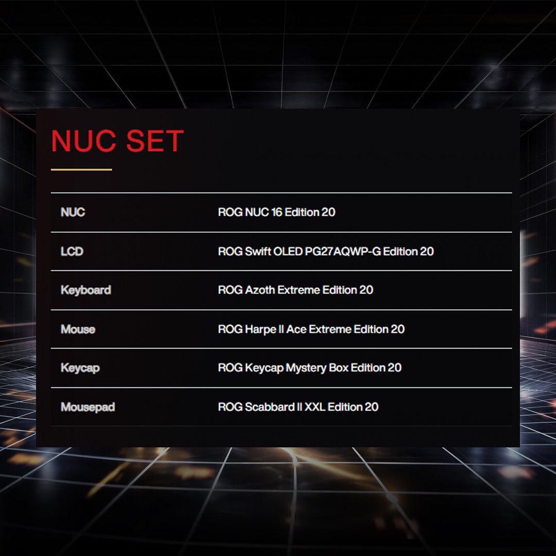 ASUS ROG 20th Edition NUC SET-3-Nano Komputer