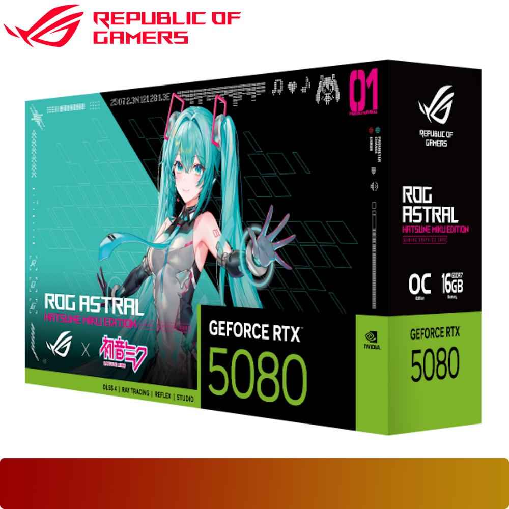 ASUS ROG Astral GeForce RTX 5080 16GB GDDR7 OC HATSUNE MIKU EDITION