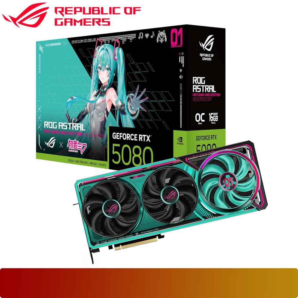 ASUS ROG Astral GeForce RTX 5080 16GB GDDR7 OC HATSUNE MIKU EDITION