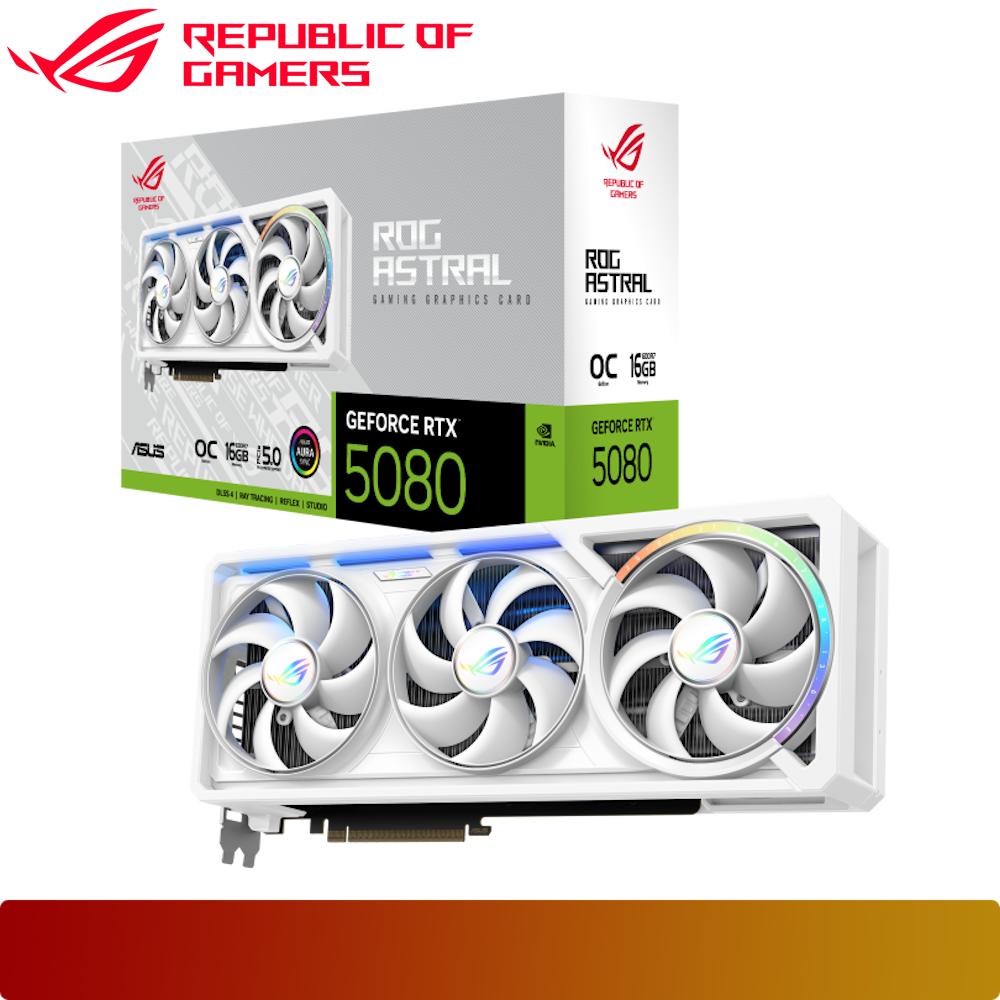 ASUS ROG Astral GeForce RTX 5080 16GB GDDR7 WHITE OC Edition-1-Nano Komputer