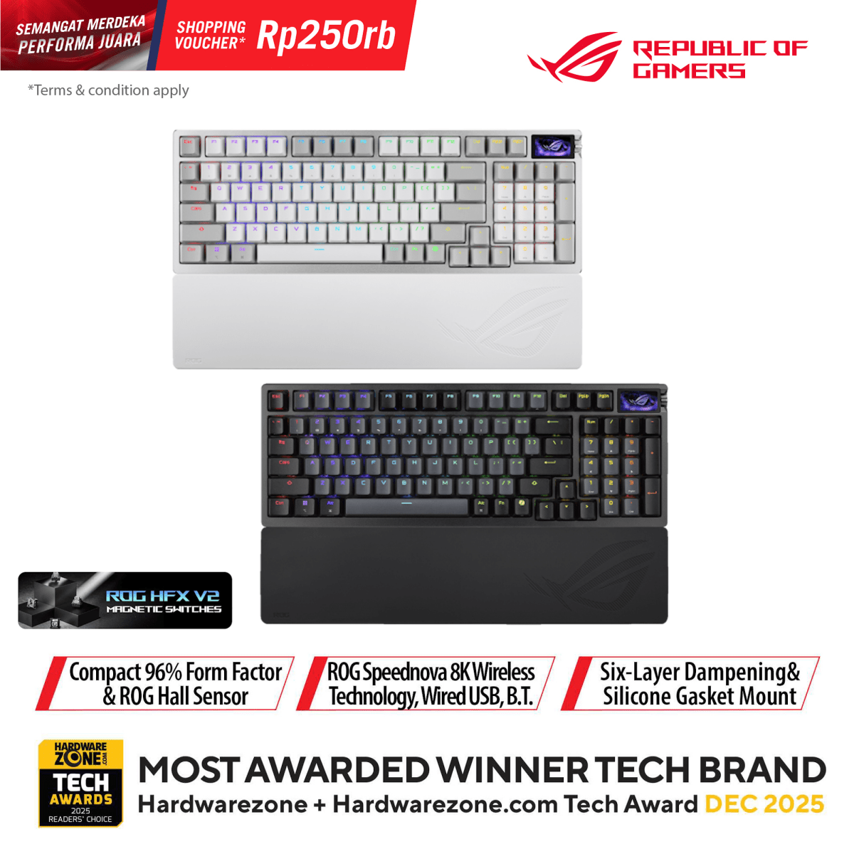 ASUS ROG Azoth 96 HE Lite Gaming Keyboard-1-Nano Komputer