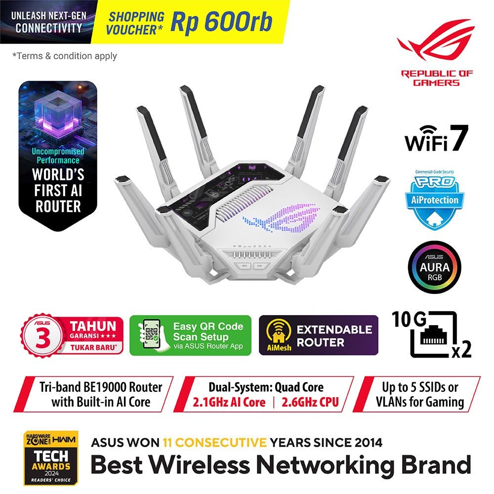 ASUS ROG Rapture GT-BE19000AI-1-Nano Komputer