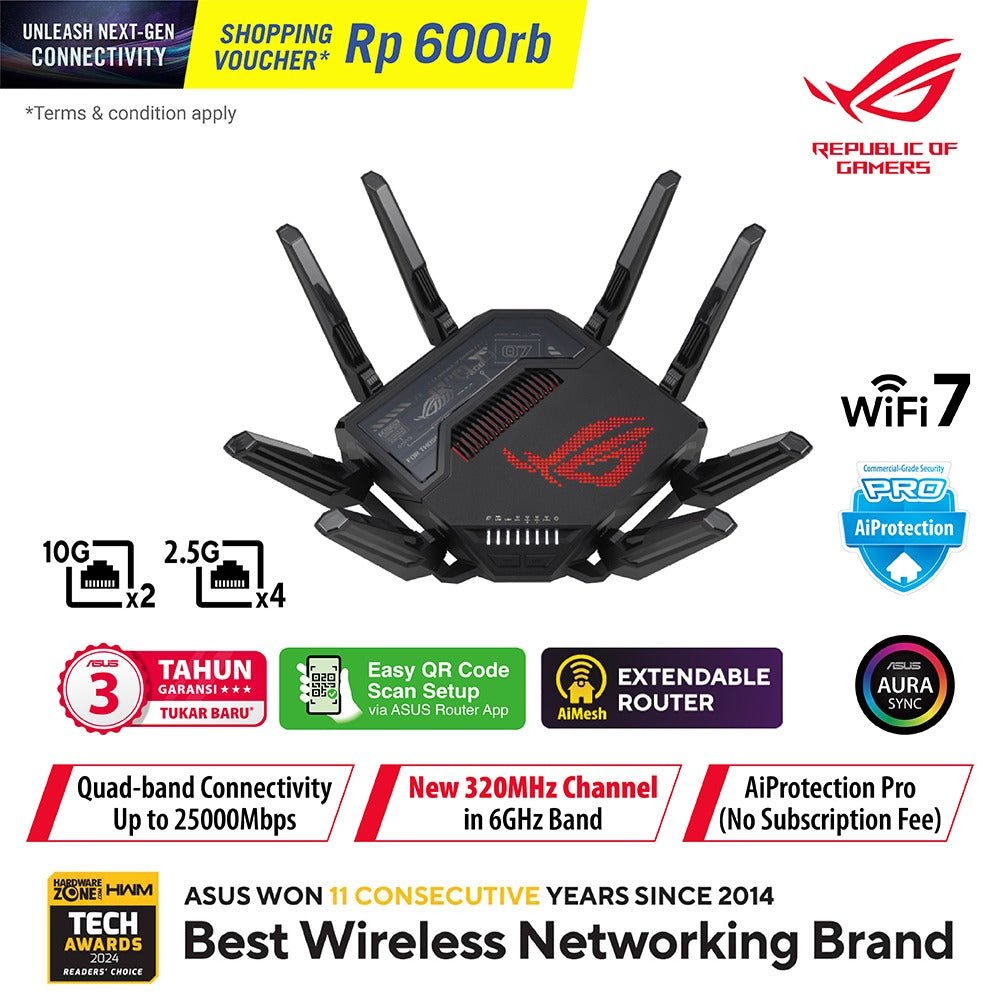 ASUS ROG Rapture GT-BE98-1-Nano Komputer