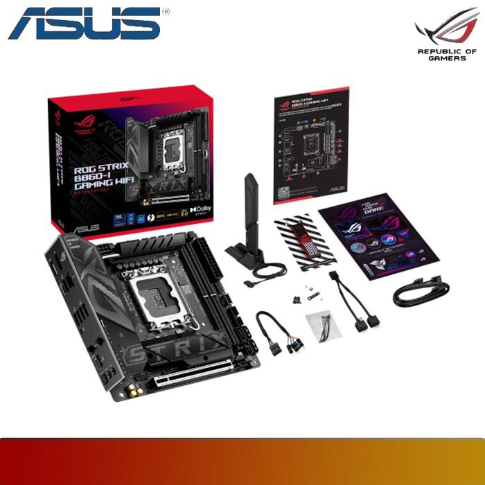 ASUS ROG STRIX B860 - I GAMING WIFI | Motherboard Intel B860 LGA 1851 DDR5 Mini - ITX - 7 - Nano Komputer