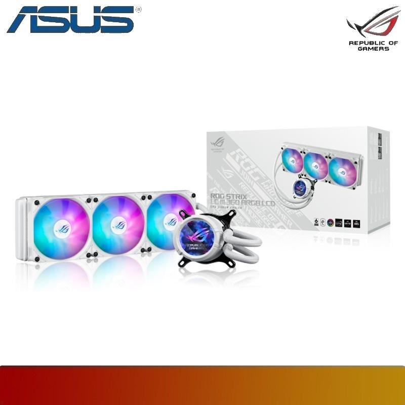 ASUS ROG STRIX LC III 360 ARGB LCD | 360mm Liquid CPU Cooler with 2.1" Full Color IPS LCD - 8 - Nano Komputer