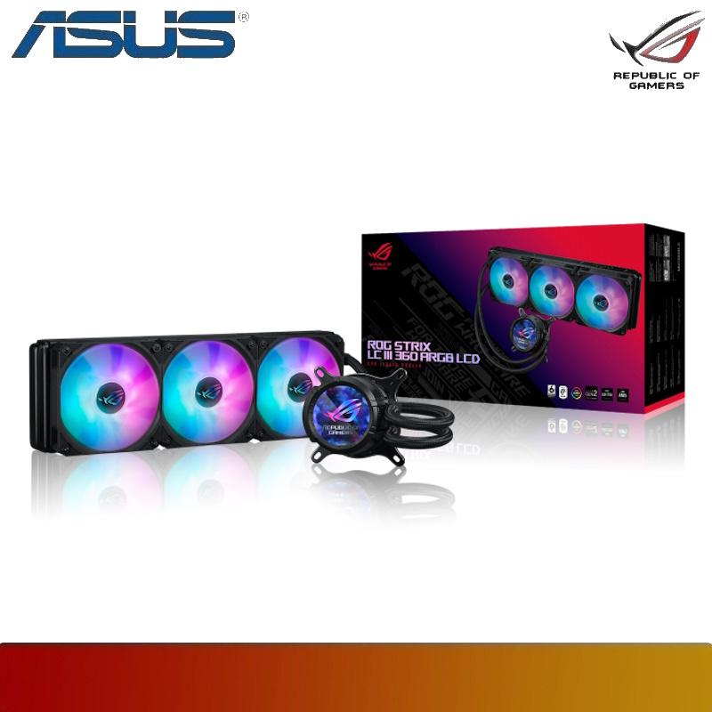 ASUS ROG STRIX LC III 360 ARGB LCD | 360mm Liquid CPU Cooler with 2.1" Full Color IPS LCD - 7 - Nano Komputer