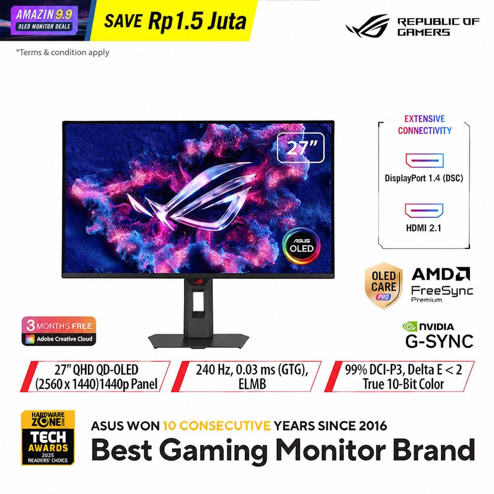 ASUS ROG Strix OLED XG27AQDMES-1-Nano Komputer