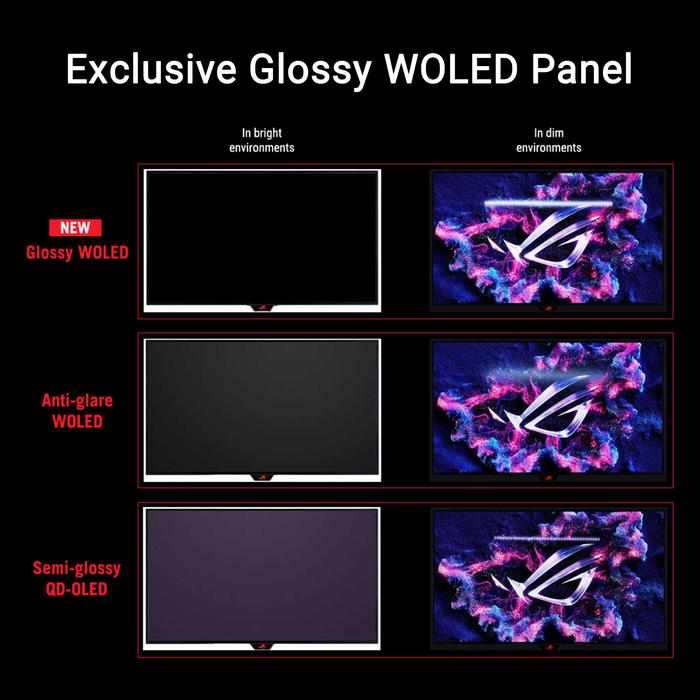 ASUS ROG Strix OLED XG27AQDMG | Gaming Monitor 27Inch Glossy WOLED 240Hz 0.03ms G - Sync - 2 - Nano Komputer