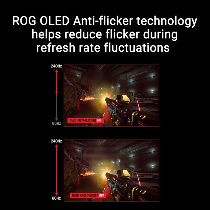 ASUS ROG Strix OLED XG27AQDMG | Gaming Monitor 27Inch Glossy WOLED 240Hz 0.03ms G - Sync - 4 - Nano Komputer