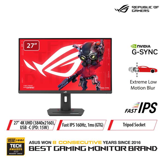 ASUS ROG Strix XG27UCS | 4K Gaming Monitor 27Inch Fast IPS 160Hz 1ms G - Sync - 1 - Nano Komputer