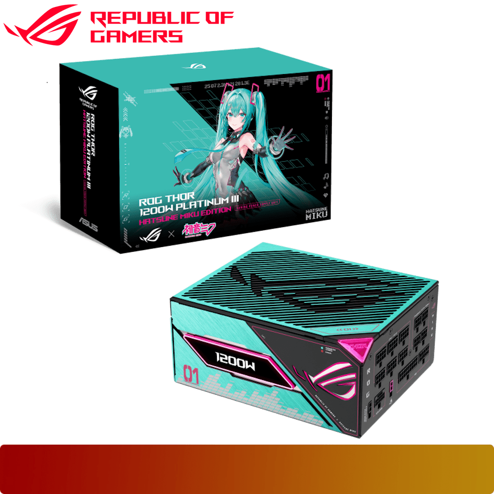 ASUS ROG Thor 1200W Platinum III Hatsune Miku Edition - 1 - Nano Komputer