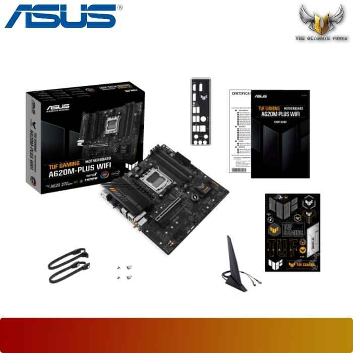 ASUS TUF GAMING A620M - PLUS WIFI | Motherboard AMD A620 Ryzen AM5 - 6 - Nano Komputer
