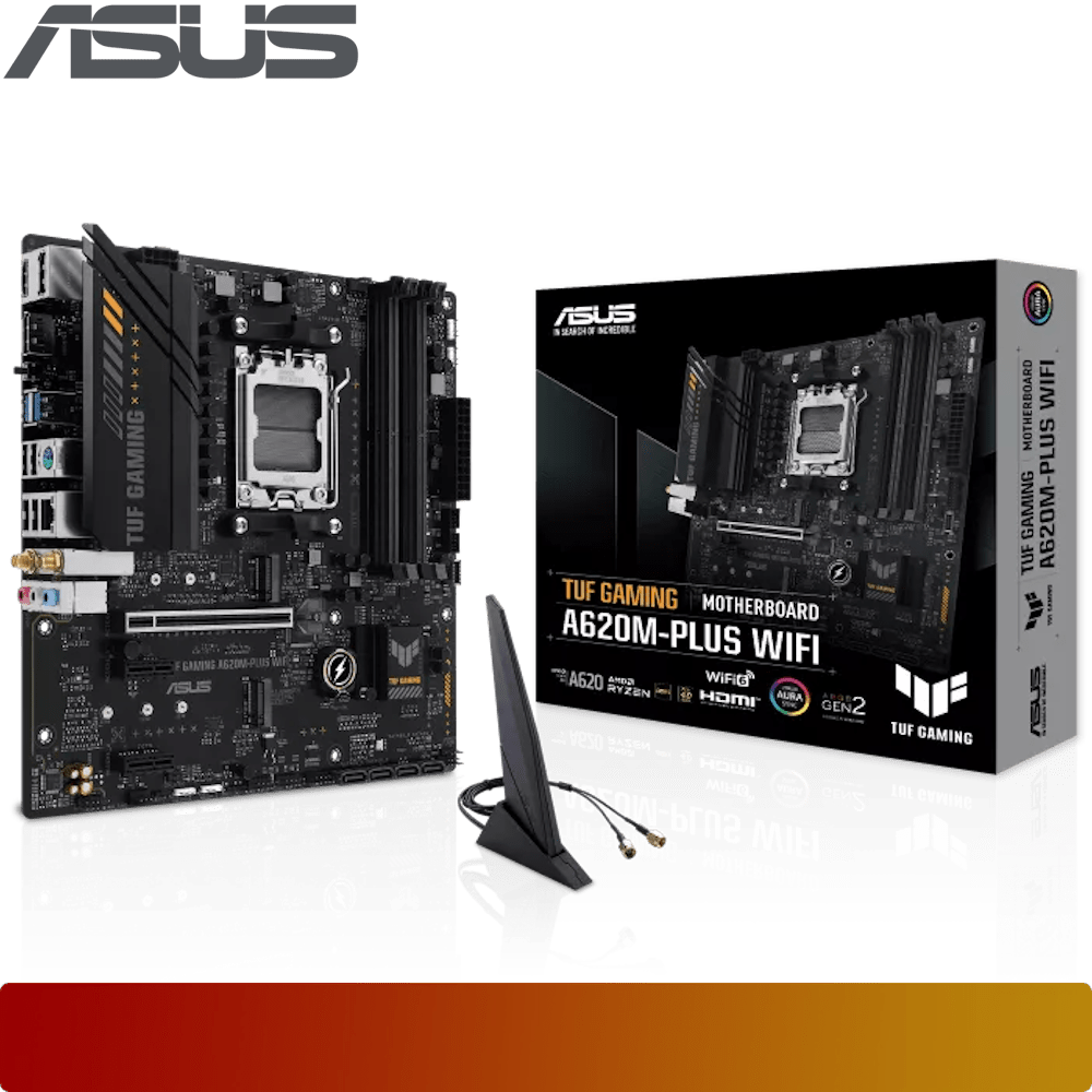 ASUS TUF GAMING A620M-PLUS WIFI | Motherboard AMD A620 Ryzen AM5-1-Nano Komputer
