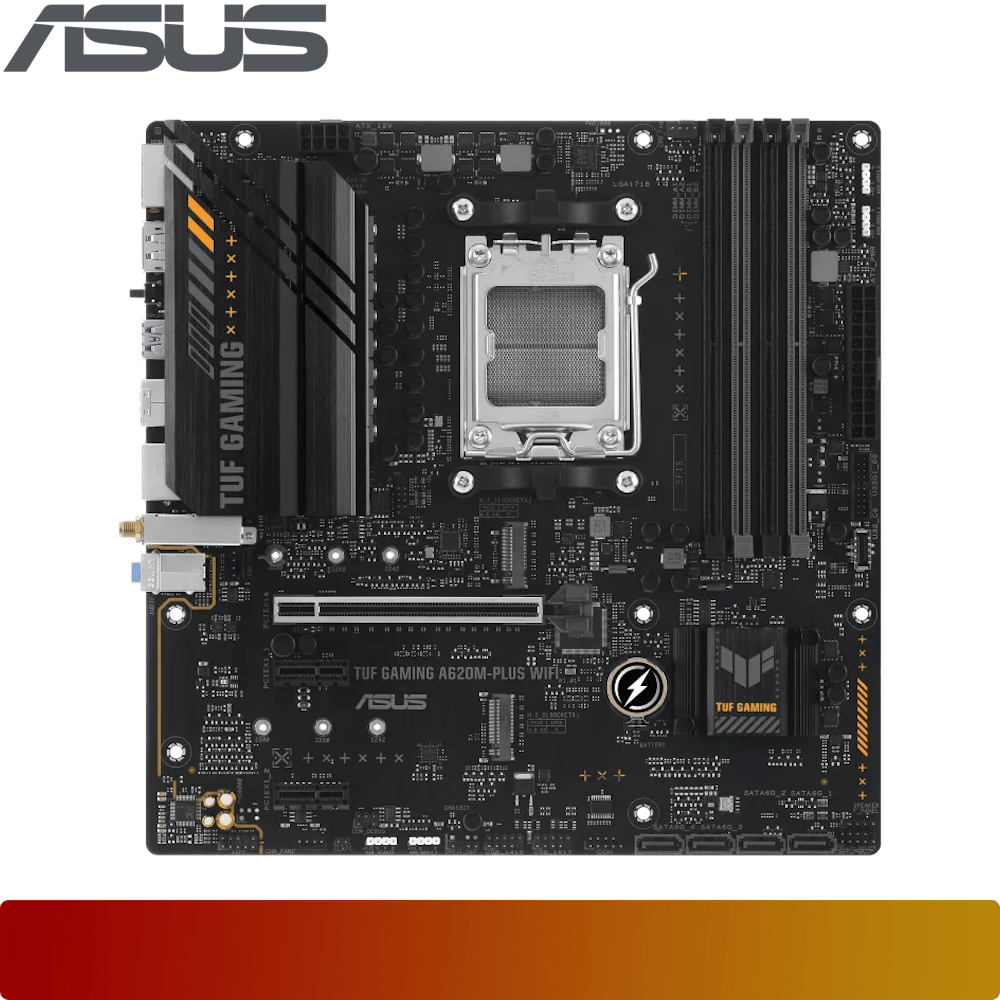 ASUS TUF GAMING A620M-PLUS WIFI | Motherboard AMD A620 Ryzen AM5-2-Nano Komputer