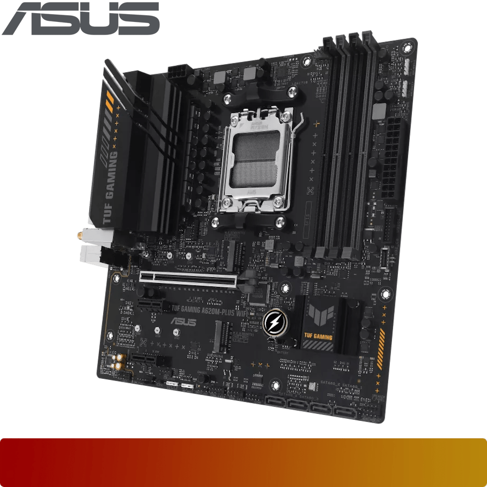 ASUS TUF GAMING A620M-PLUS WIFI | Motherboard AMD A620 Ryzen AM5-4-Nano Komputer