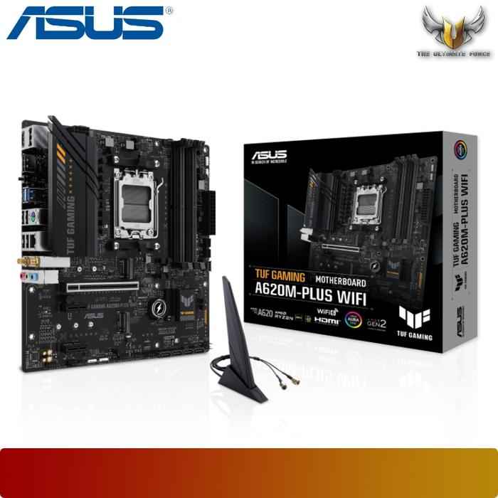 ASUS TUF GAMING A620M - PLUS WIFI | Motherboard AMD A620 Ryzen AM5 - 1 - Nano Komputer
