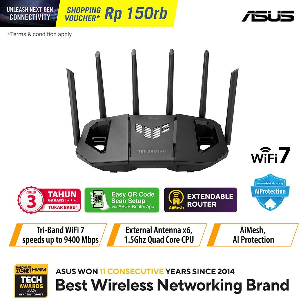 ASUS TUF Gaming BE9400 (TUF-BE9400)-1-Nano Komputer