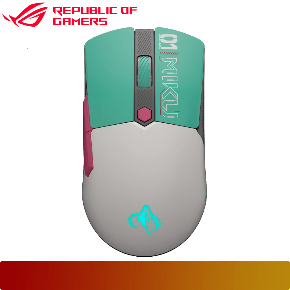 ASUS TUF GAMING Mini Wireless Mouse Hatsune Miku Edition - 1 - Nano Komputer