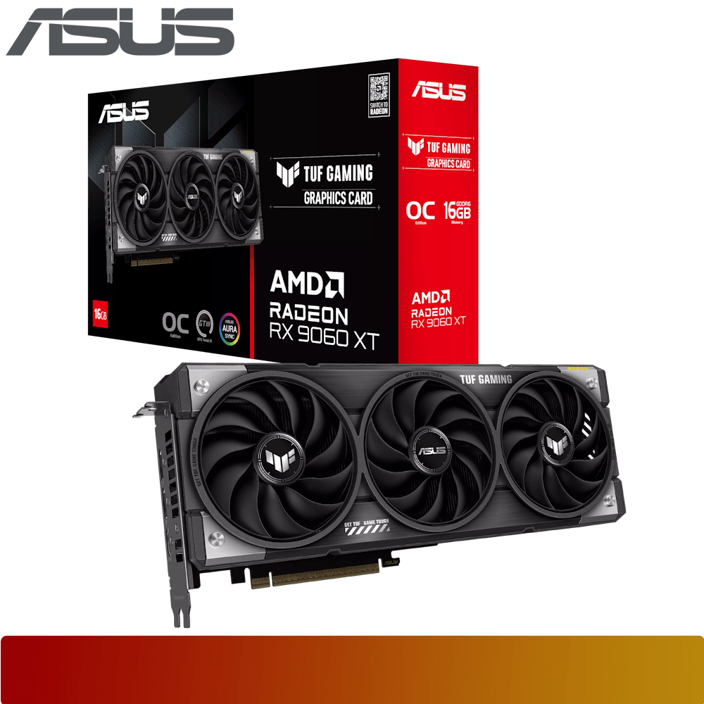 ASUS TUF Gaming Radeon RX 9060 XT 16GB GDDR6 OC Edition - 1 - Nano Komputer
