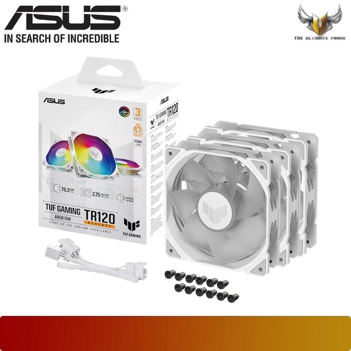 ASUS TUF Gaming TR120 ARGB Triple Pack with an Extra - Thick 28mm Fan Frame - 7 - Nano Komputer