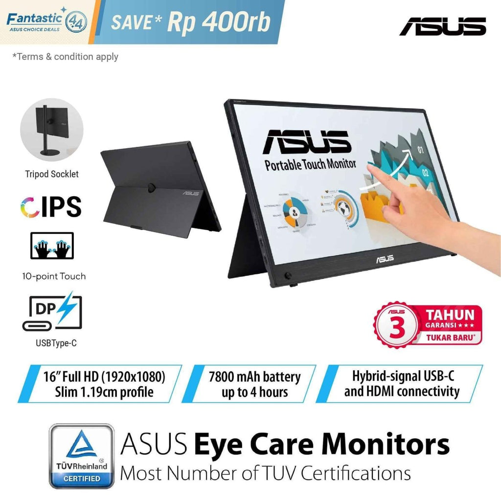 ASUS ZenScreen Touch MB16AMTR - 7 - Nano Komputer