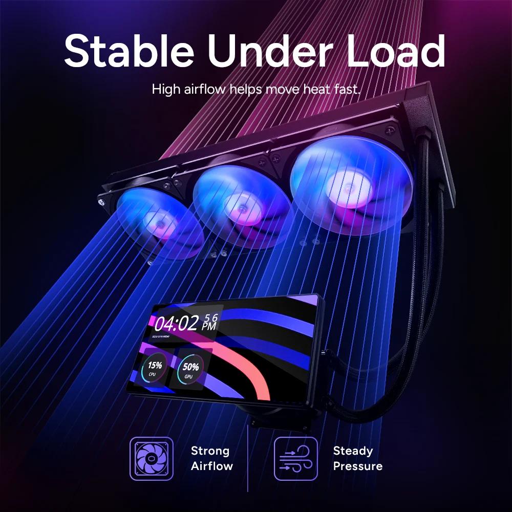 COOLER MASTER MasterLiquid Core LCD 6" 360 ARGB Series
