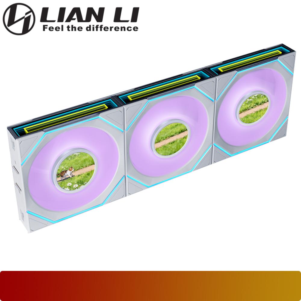 LIAN LI UNI FAN SL-INF LCD FLEX 120 Reverse Blade Triple Pack