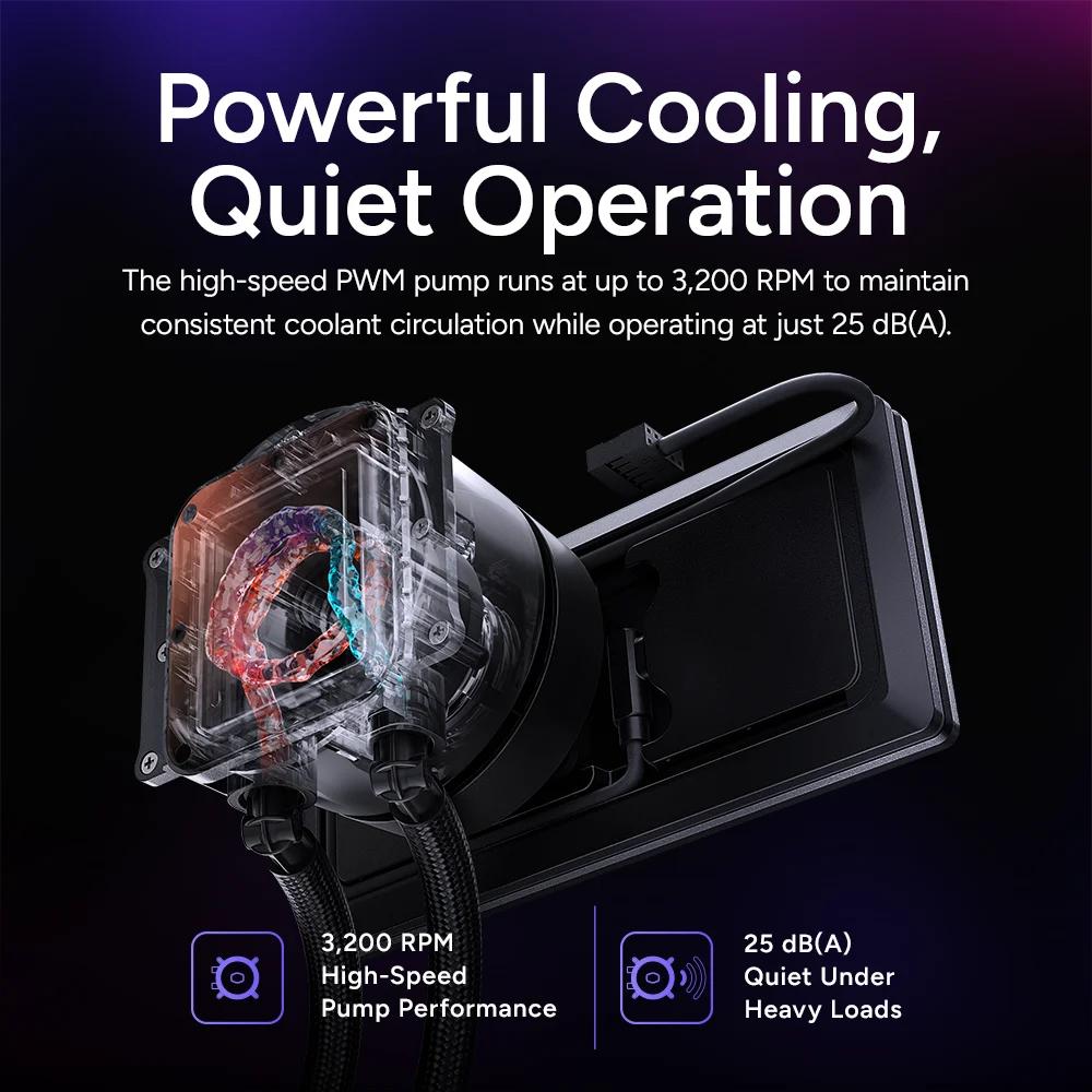 COOLER MASTER MasterLiquid Core LCD 6" 360 ARGB Series