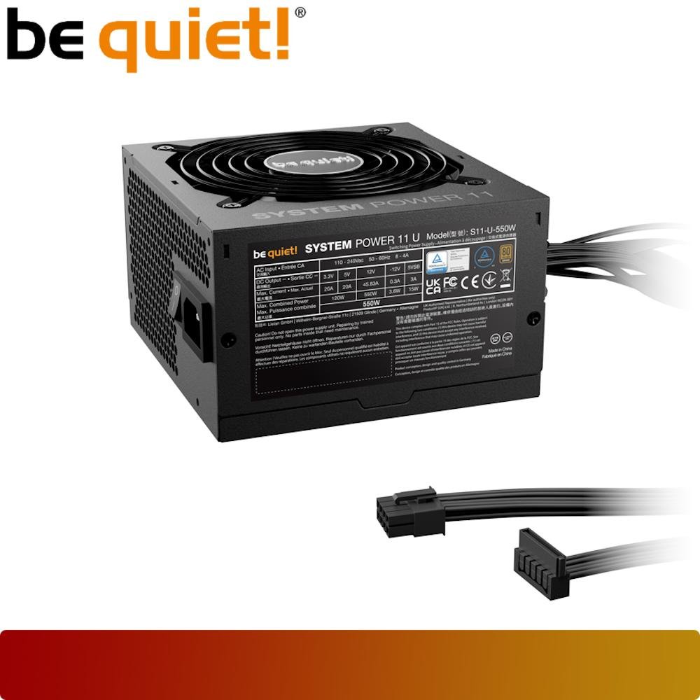 BE QUIET! SYSTEM POWER 11 U 550W-3-Nano Komputer
