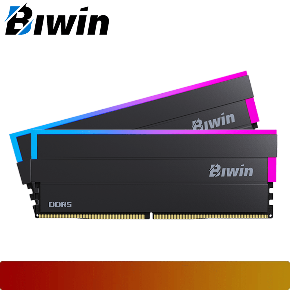BIWIN Black Opal DW100 DDR5 RGB 64GB Kit (2 x 32GB) 6000 MT/s CL30 Black - 1 - Nano Komputer