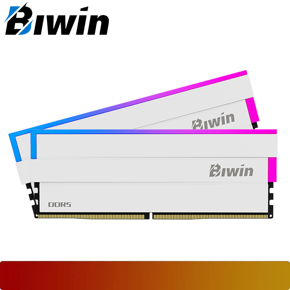 BIWIN Black Opal DW100 DDR5 RGB 64GB Kit (2 x 32GB) 6000 MT/s CL30 White - 1 - Nano Komputer