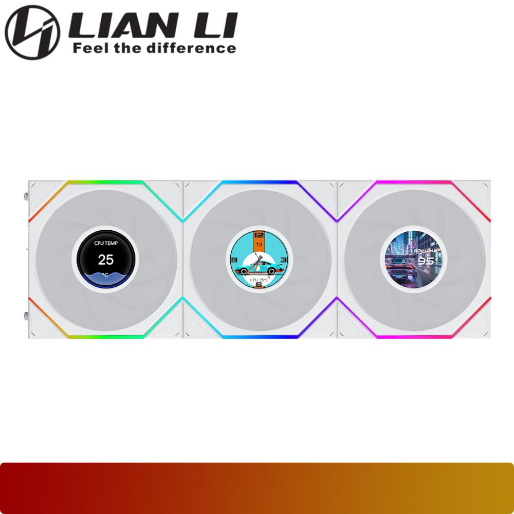 LIAN LI UNI FAN TL LCD FLEX 120 Triple Pack Reverse Blade