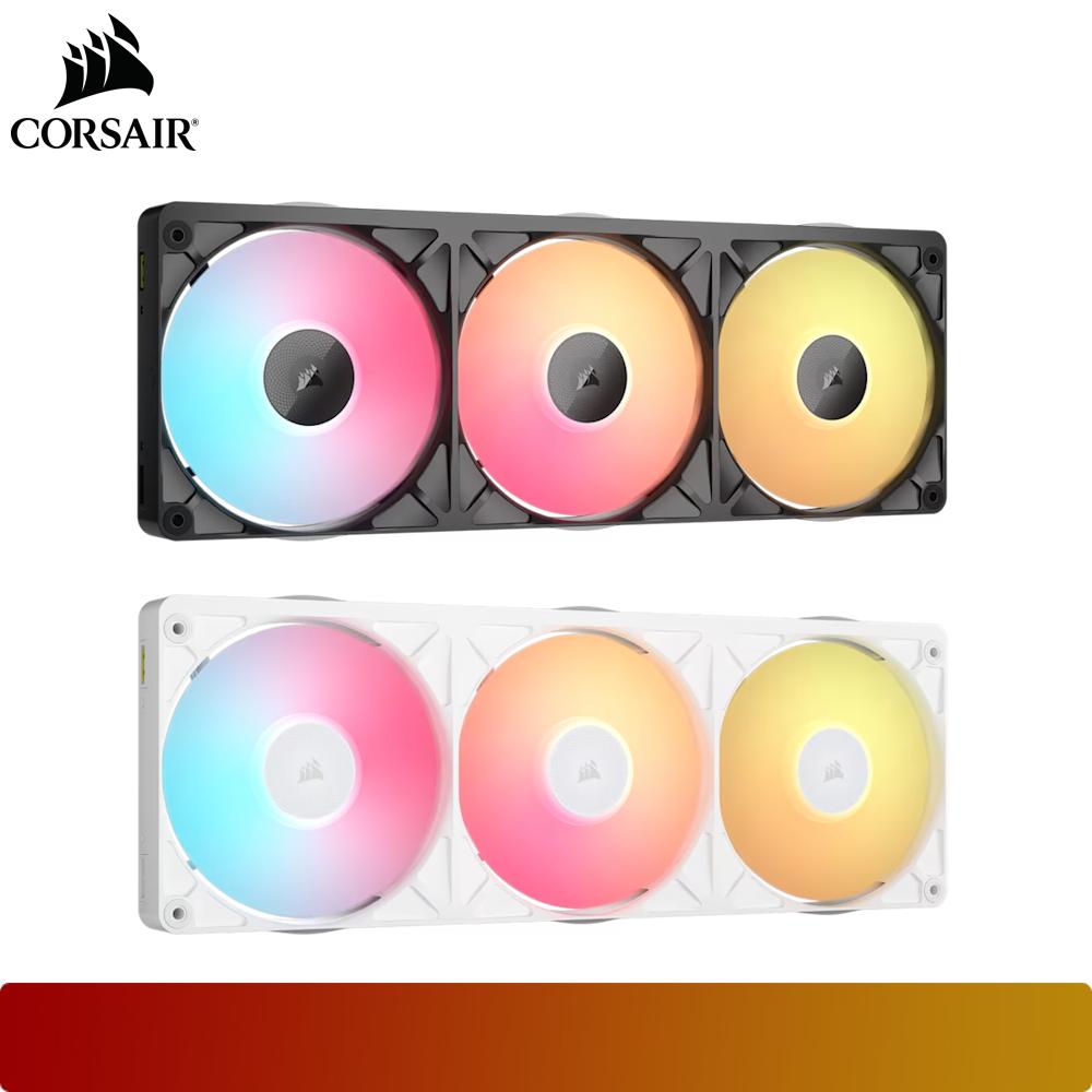 CORSAIR iCUE LINK RX360 II Unified Frame RGB PWM PC Fans Starter Kit with iCUE LINK System Hub