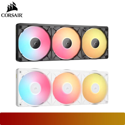 CORSAIR iCUE LINK RX360 II Unified Frame RGB PWM PC Fans Starter Kit with iCUE LINK System Hub