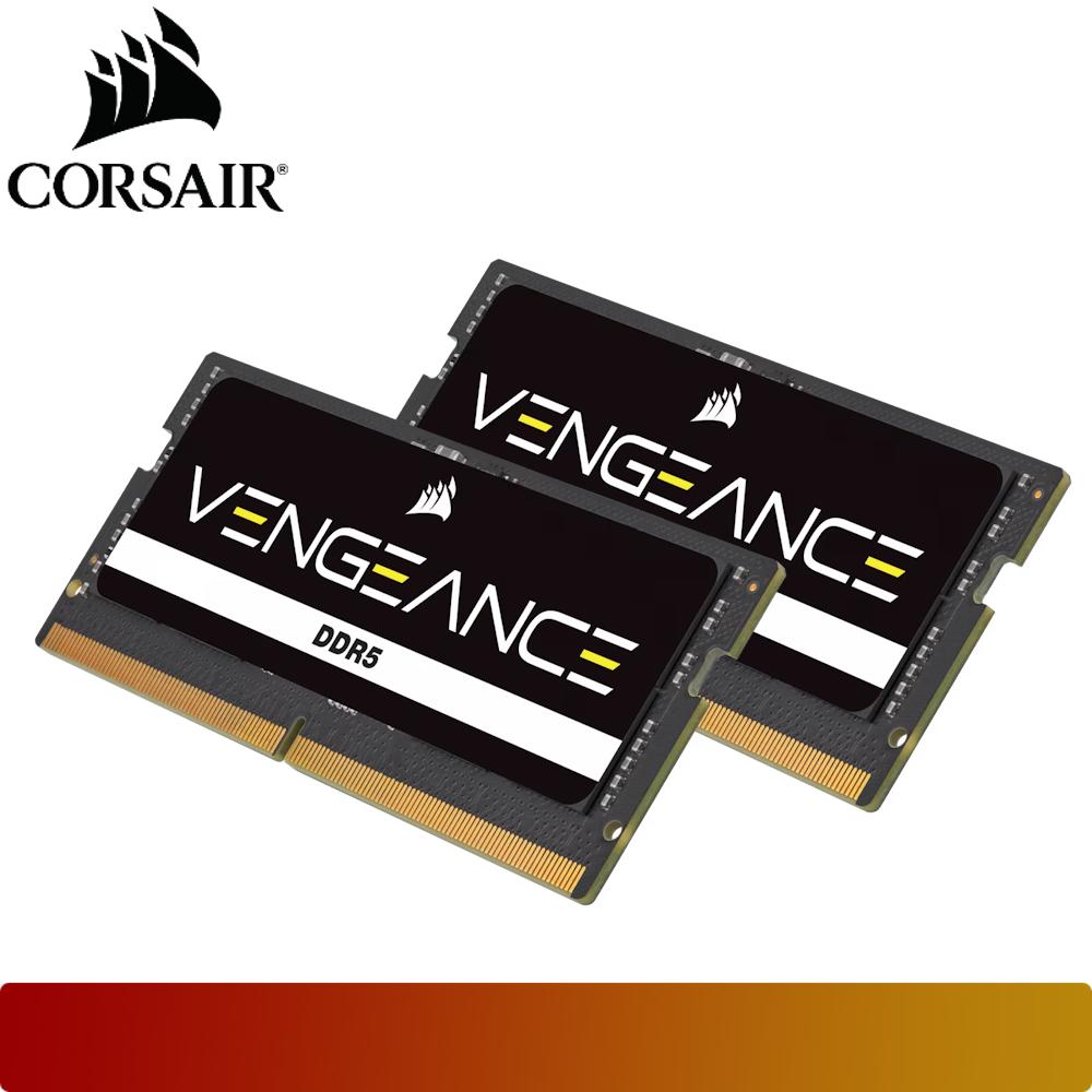 CORSAIR VENGEANCE DDR5 SODIMM 32GB (2x16GB) DDR5 5600MT/s CL48 Memory Laptop Black
