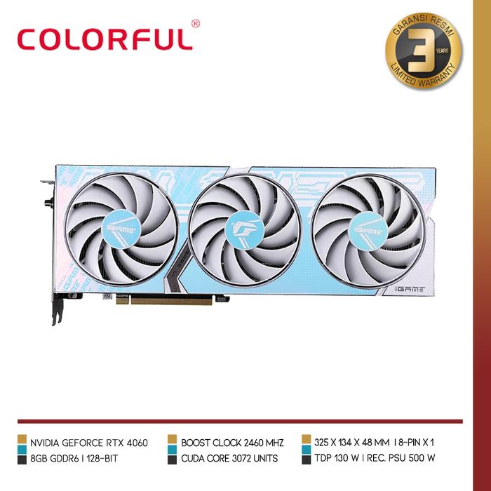 COLORFUL iGame GeForce RTX 4060 Ultra W OC 8GB - V - 1 - Nano Komputer