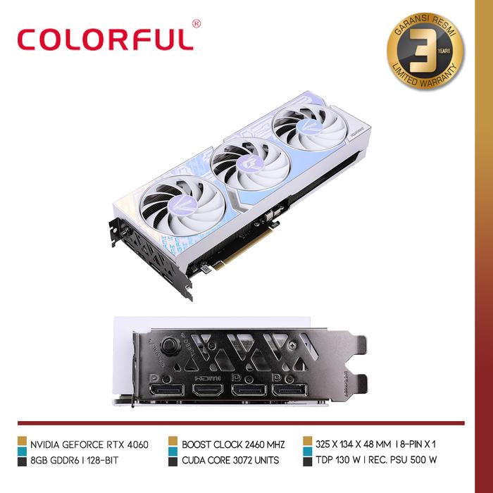 COLORFUL iGame GeForce RTX 4060 Ultra W OC 8GB - V - 2 - Nano Komputer