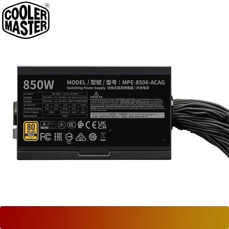 COOLER MASTER MWE Gold V3 ATX 3.1 850W | PSU 850W 80+ Gold Non Modular - 4 - Nano Komputer