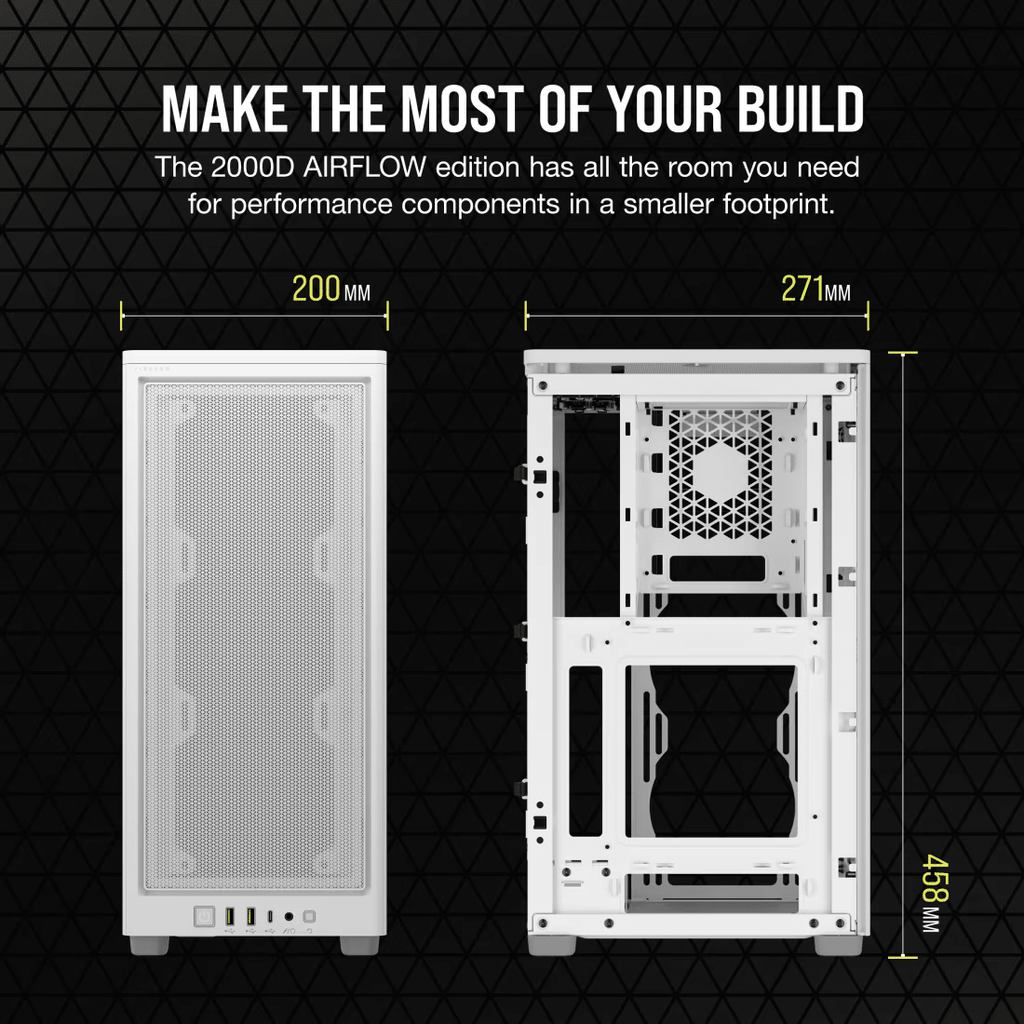CORSAIR 2000D AIRFLOW Mini-ITX PC Case-4-Nano Komputer