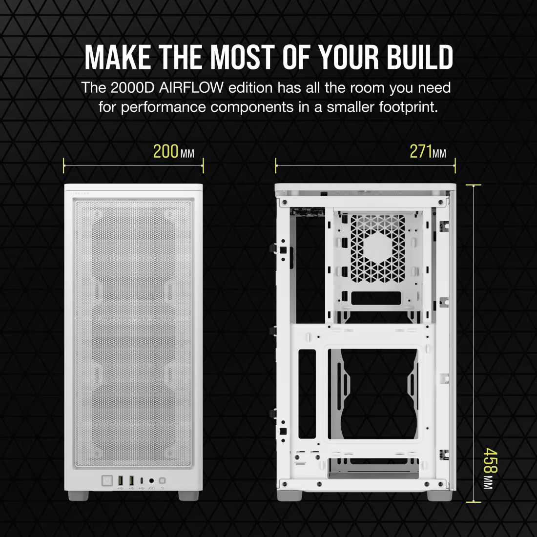 CORSAIR 2000D AIRFLOW Mini-ITX PC Case-4-Nano Komputer