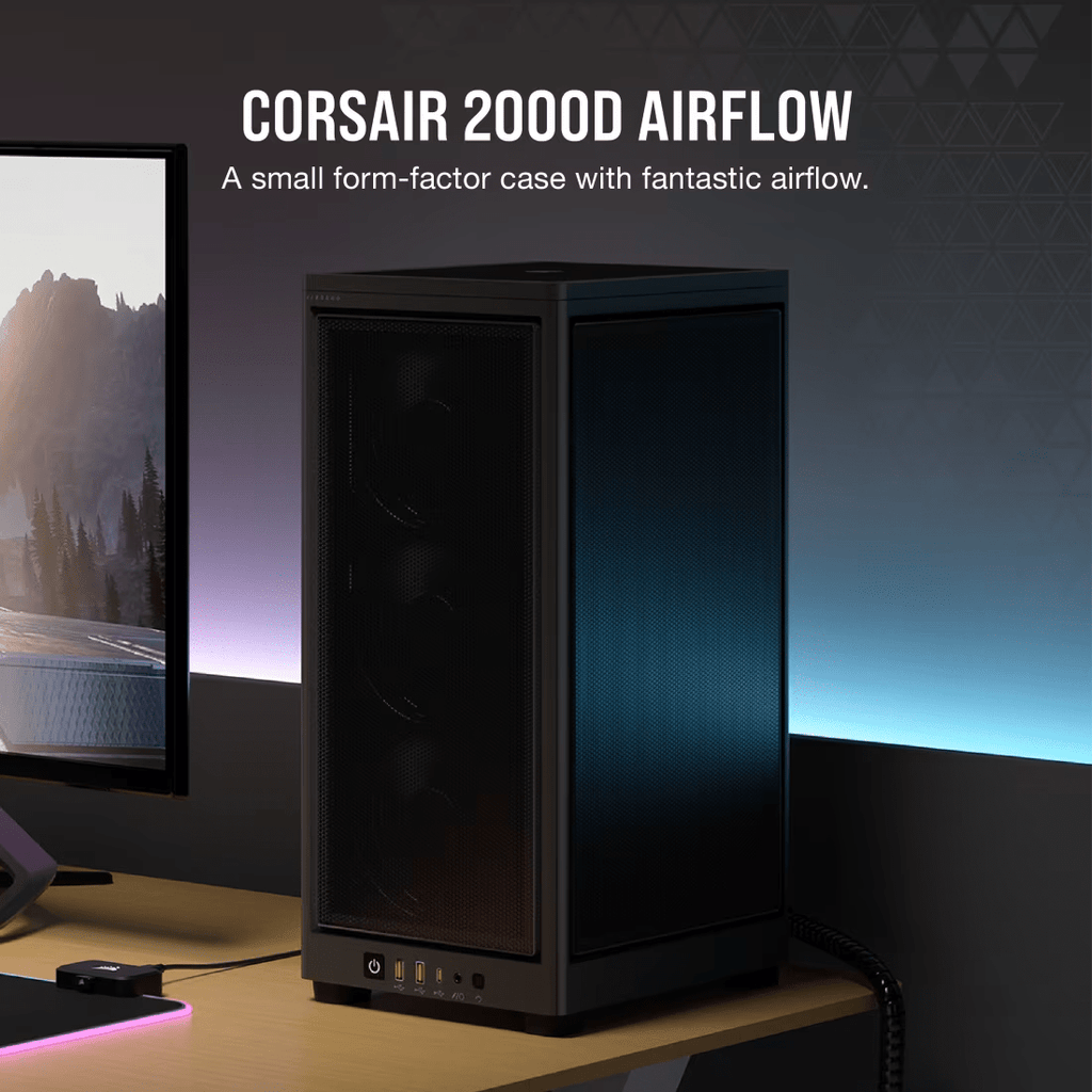 CORSAIR 2000D AIRFLOW Mini-ITX PC Case-2-Nano Komputer