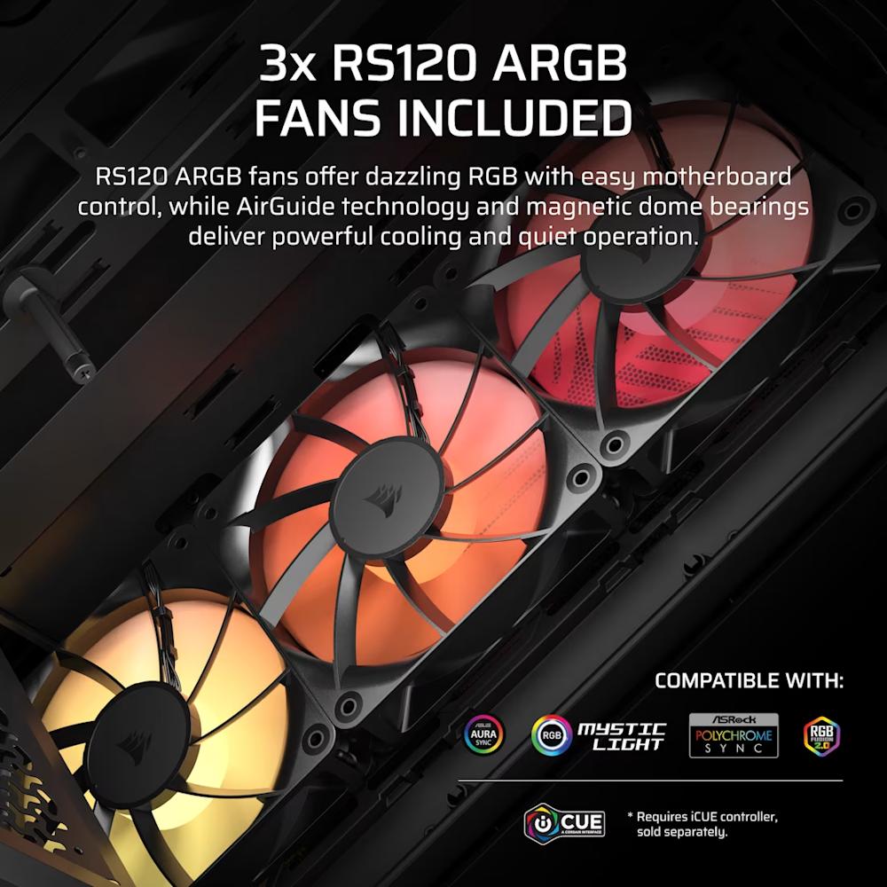 CORSAIR 3200D RS ARGB Mid-Tower PC Case-5-Nano Komputer