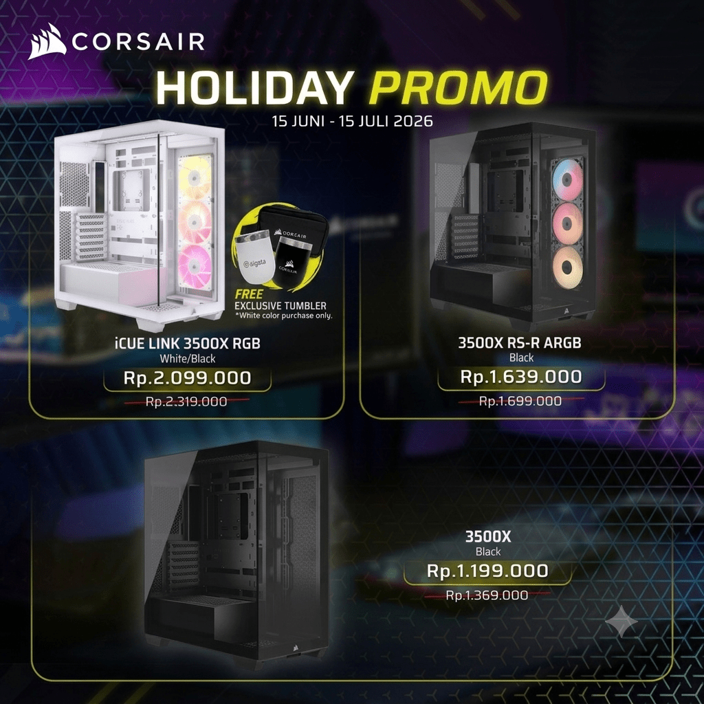 CORSAIR 3500X RS-R ARGB Mid-Tower PC Case-1-Nano Komputer