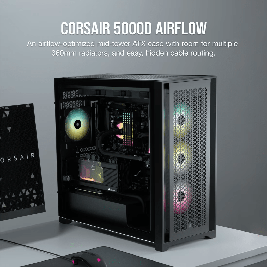CORSAIR 5000D AIRFLOW Tempered Glass Mid-Tower ATX PC Case-2-Nano Komputer