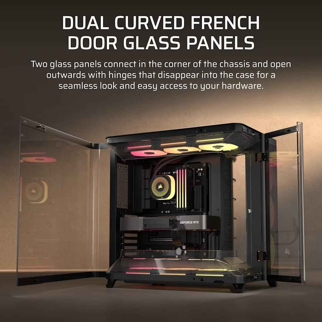 CORSAIR AIR 5400 LX - R RGB iCUE LINK Triple Chamber Mid - Tower PC Case - 7 - Nano Komputer